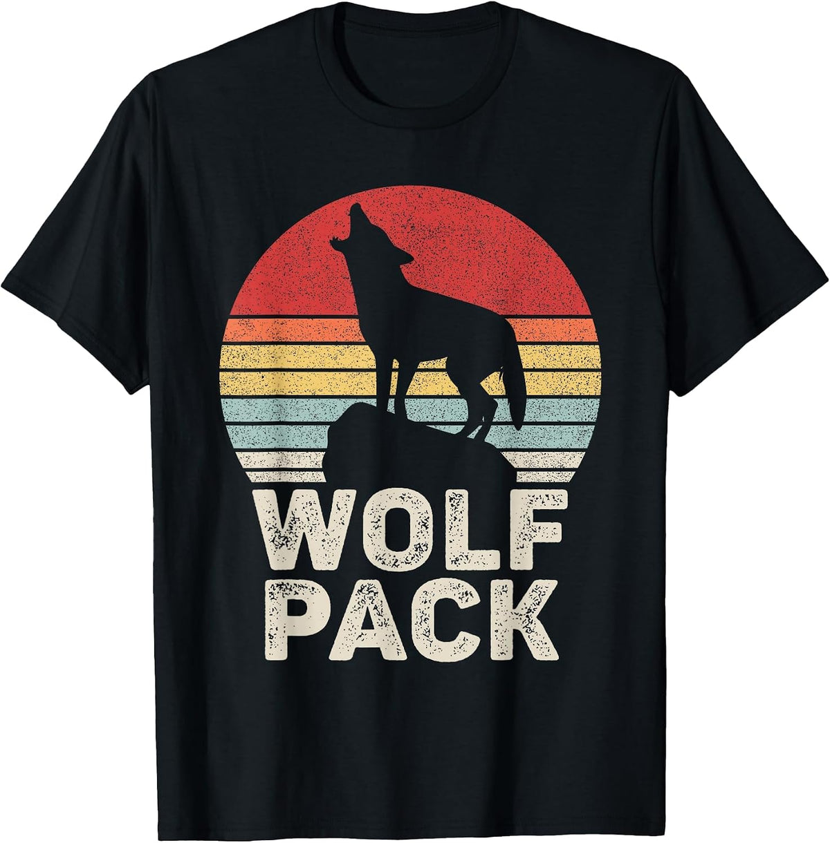 Vintage Retro Wolf Pack T-Shirt