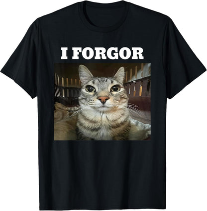 Cat Meme i forgor Cringe brainrot Meme T-Shirt