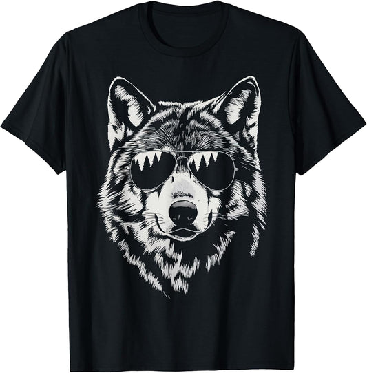 Wolf with Sunglasses T-Shirt