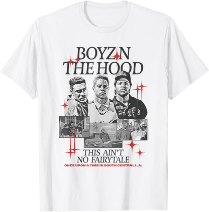 Boyz n The Hood Black and White Photos and Stars Retro Movie T-Shirt