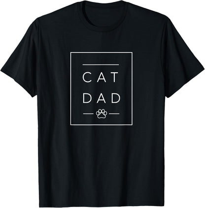Best Cat Dad Shirt - Cool Cat Lovers Gifts, Cute Cat Dad T-Shirt for Men Women Girls Kids