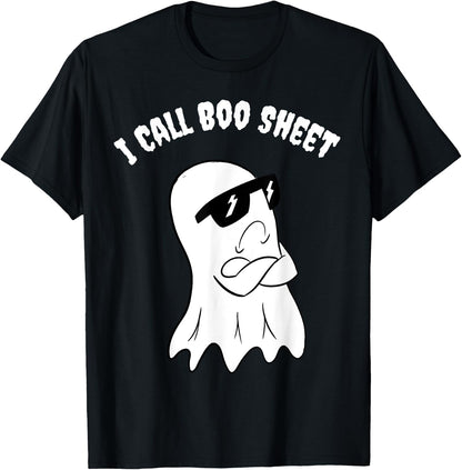 I Call Boo Sheet Halloween T-Shirt