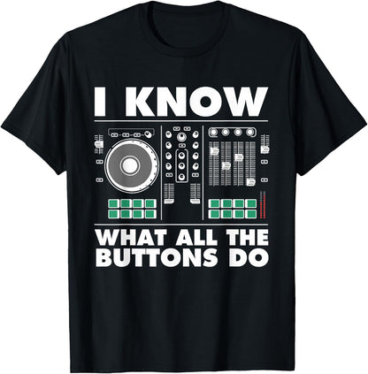 Funny DJ Art Men Women Music Producer Disc Jockey Lover DJ T-Shirt