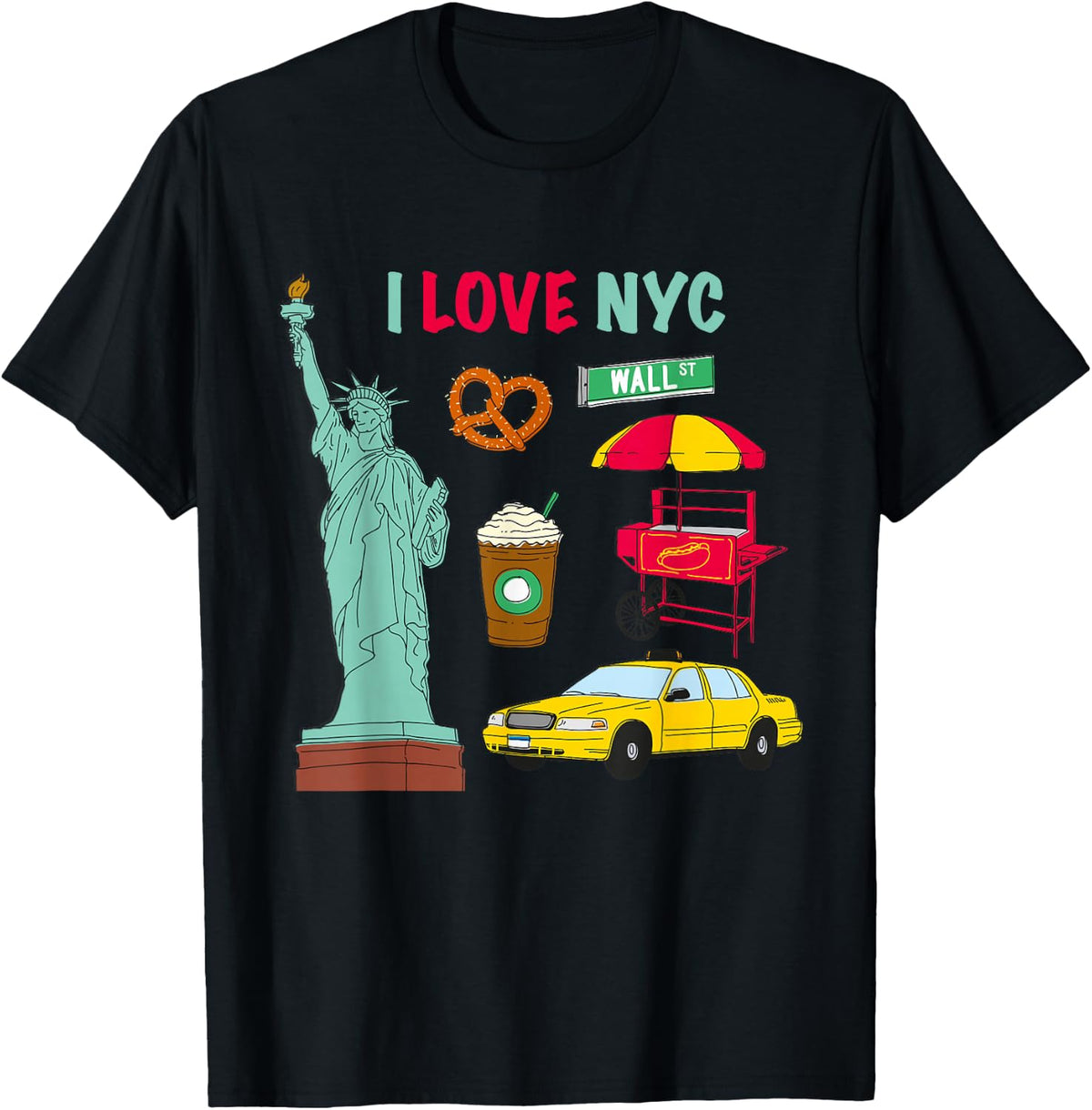 I Love Heart NYC Statue of Liberty Souvenirs T-Shirt T-Shirt