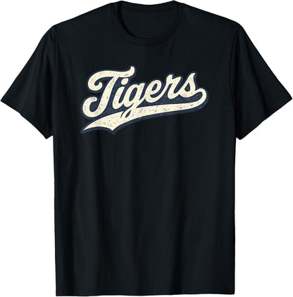 Vintage Tiger Name Personalized Retro for Men Women Kids T-Shirt
