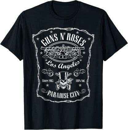 Official Guns N' Roses Paradise Label T-Shirt