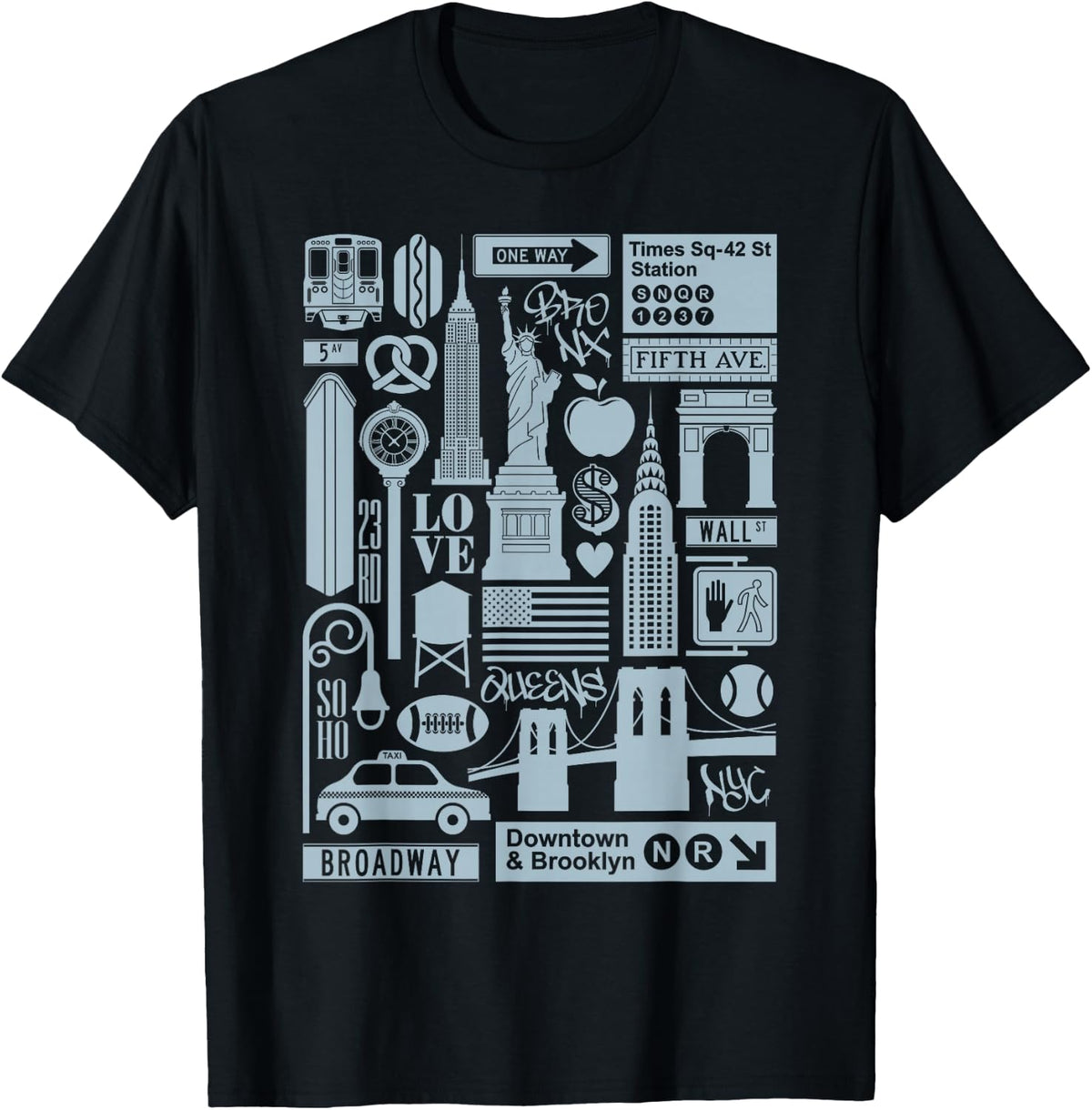 NYC Vintage New York City USA Icons T-Shirt