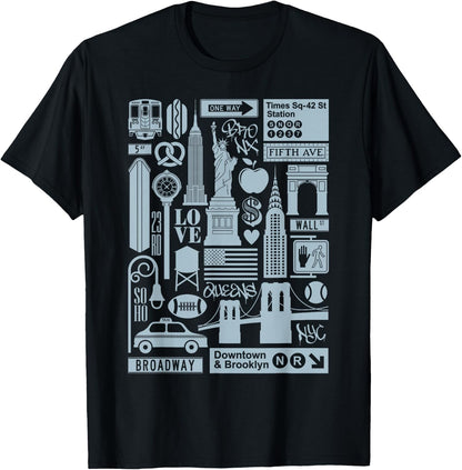 NYC Vintage New York City USA Icons T-Shirt