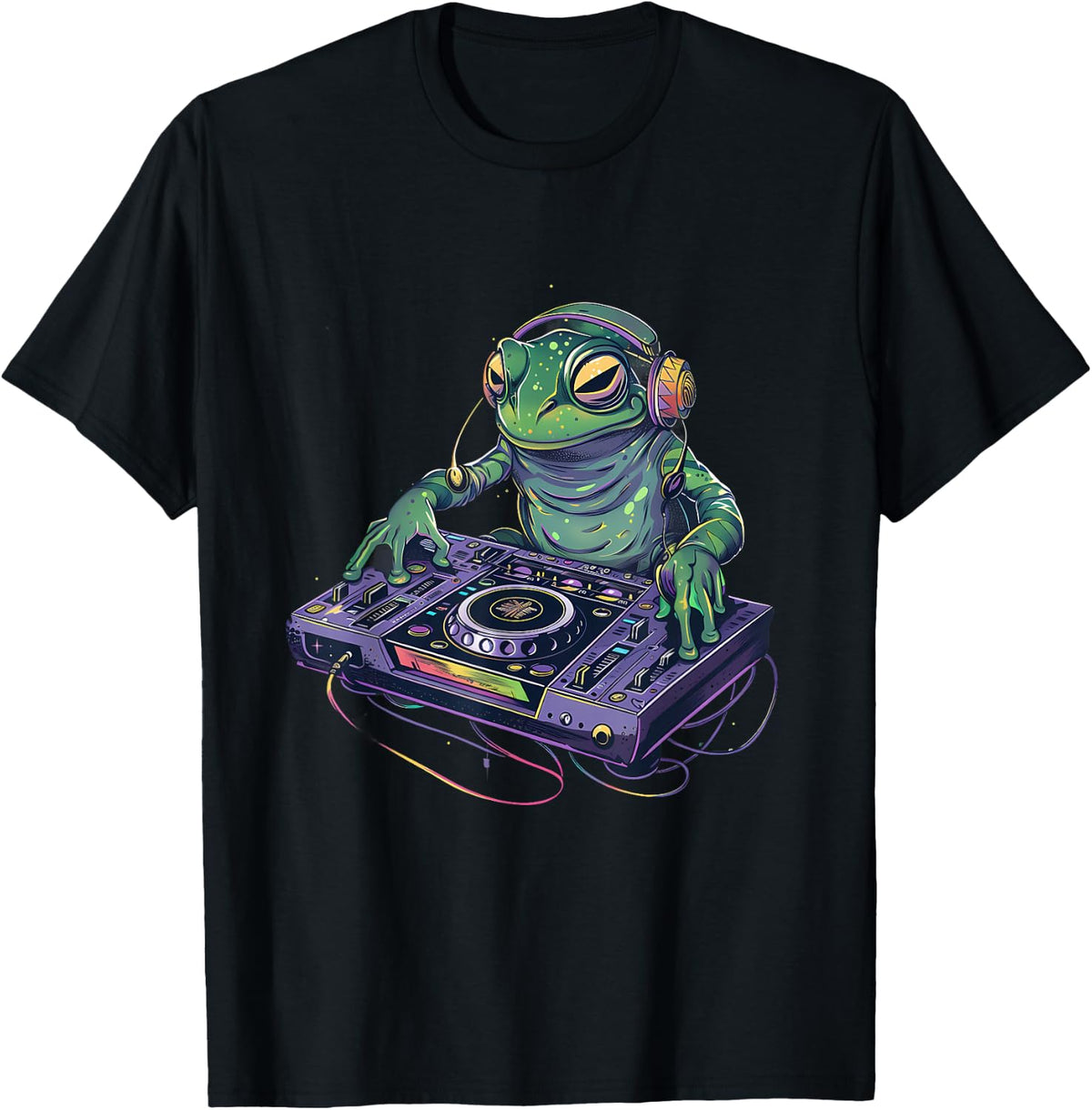 Frog Music DJ Music Producer Beatmaker Turntable DJ Frog T-Shirt