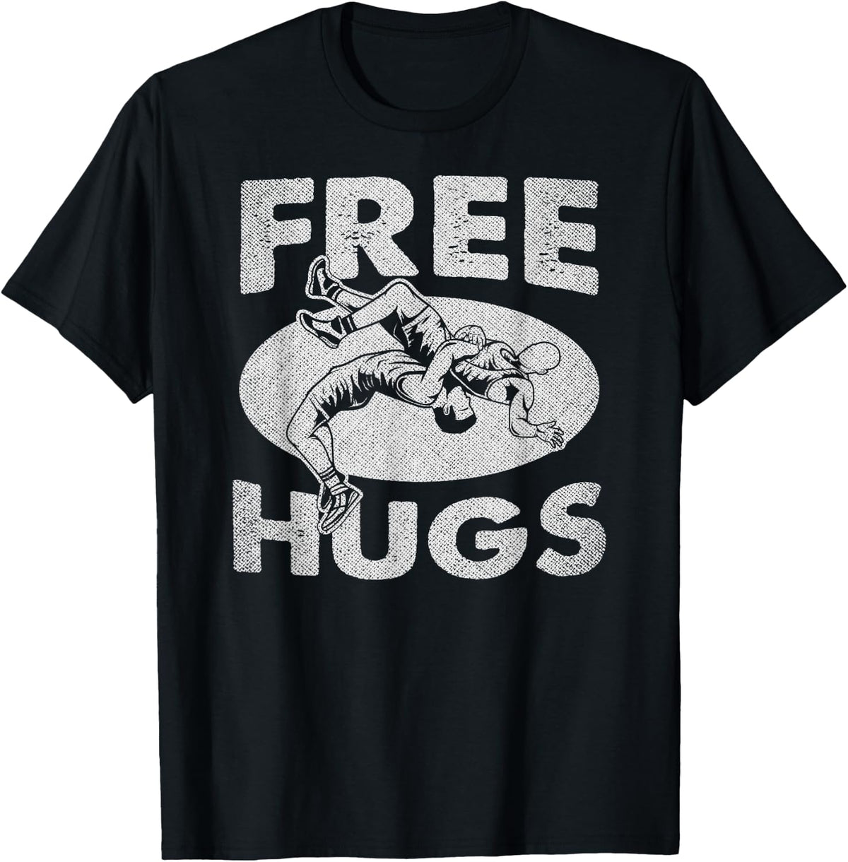 Wrestling - Funny Free Hugs Wrestling T-Shirt