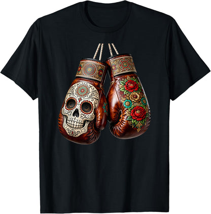 Mexican Vintage Style Boxing Gloves Boxers T-Shirt