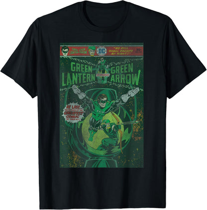 DC Comics Green Lantern and Green Arrow Comic Cover T-Shirt Small