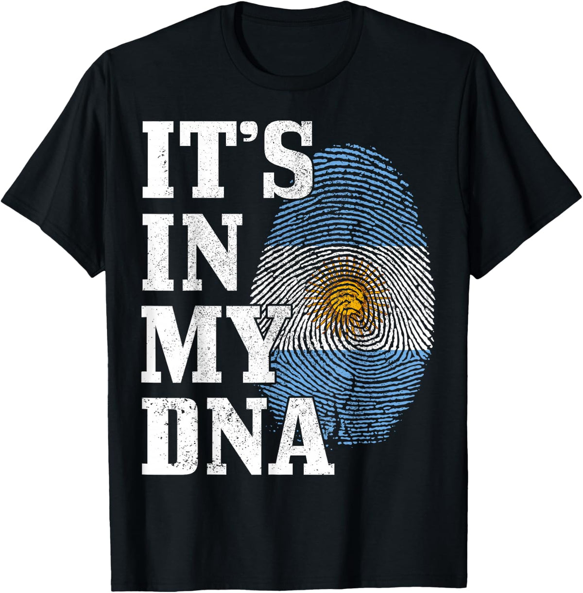 Argentina DNA Fingerprint Argentine Flag T-Shirt